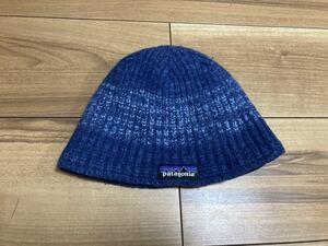 patagonia パタゴニア　p6 スピードウェイビーニー　ニットキャップ ニット帽 ブルーXブラック　ユニセックス　フリーサイズ　