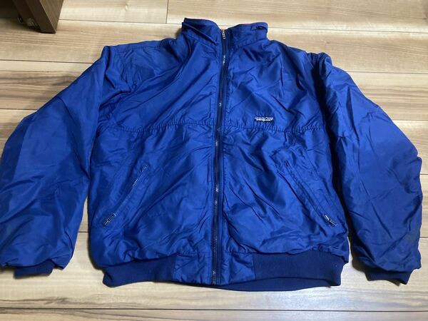 patagonia パタゴニア p6 シェルドシンチラジャケット ナイロンジャケット ボアジャケット　USA製 ブルーリボンカラー　ＸＬサイズ