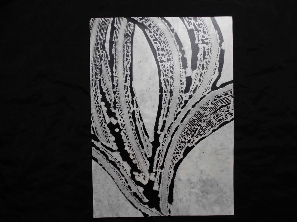 cuadro, imagen, arte, pintura abstracta, pintura abstracta, Estilo de pintura con tinta, monocromo, arte Moderno, interior, Procesamiento especial, Yasusei Shimamori *Enviado en un marco, obra de arte, cuadro, otros