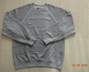 THE NORTH FACE PURPLE LABEL　ノースフェイスパープルレーベル Pack Field Sweatshirt パックスウェットシャツ　サイズS　グレー