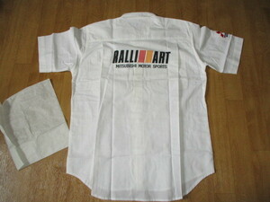  Mitsubishi Ralliart рубашка "pit shirt" короткий рукав новый такой же прекрасный б/у размер L WRC* Lancer Evolution * жакет 