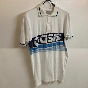 VINTAGE ヴィンテージ OASIS オアシス UKバンド バンドロゴ ポロシャツ トップス MADE IN TURKEY トルコ製 RKID 05 ホワイト L アーカイブの画像3