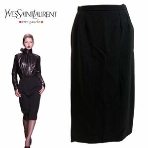 YVES SAINT LAURENT PARIS rive gauche VINTAGE イブサンローラン パリス FRANCE製 2000s アルベールエルバス期 ミドルスカート アーカイブ