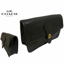 OLD COACH オールドコーチ COACH VINTAGE コーチ ヴィンテージ MADE IN USA USA製 No.0516 414 セカンドバッグ クラッチバッグ アーカイブ_画像1