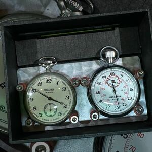 ★★★　マラソンストップウォッチ　 懐中時計＋ストップウォッチ　RallyMaster　antique Dashboard Timer　機械式手巻き　★★★