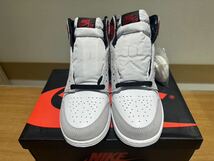 NIKE AIR JORDAN 1 RETRO HIGH OG GS Light Smoke Grey 25 新品未使用品_画像4