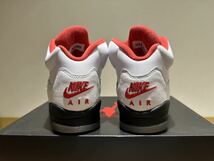 NIKE AIR JORDAN 5 Retro （GS） Fire Red 24 未使用品_画像3