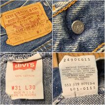 古着/Levi's 501/リーバイス501/Levi's/リーバイス/501/デニム/ジーンズ/ジーパン/90's/31inch/made in usa/ダメージあり/現状渡し_画像10