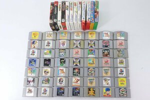 【61点】Nintendo 64 ニンテンドー 任天堂 ソフト まとめ売り ジャンク品 箱有り バラ売り マリオ ポケモン 星のカービィ 等 1186-KS