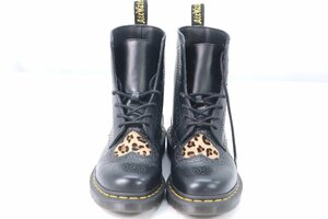 Dr Martens ドクターマーチン バレンタイン限定 ハート ヒョウ柄 レオパード 8HOLE BOOTS エイトホール ブーツ UK5 レディース 1149-HA