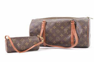 LOUIS VUITTON　ルイヴィトン ハンドバッグ トート ショルダー 手提げ鞄 レザー モノグラム パピヨン30 ポーチ付き 刻印有り 1048-KK①