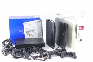 【4点】SONY PlayStation3 プレイステーション3 Playstation2 PS3 プレステ3 PS2 プレステ2 本体 4台 まとめ売り コントローラー 1758-YO