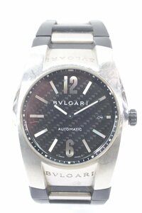 BVLGARI ブルガリ Ergon エルゴン EG40S 自動巻き デイト メンズ 腕時計 黒文字盤 1287-N