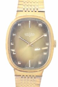 【ジャンク品】VULCAIN ヴァルカン 手巻き 17石 腕時計 アンティーク ゴールドカラー 1472-N