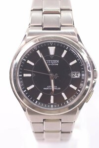 CITIZEN シチズン ATTESA アテッサ Eco-Drive エコドライブ H110-T011331 ソーラー 電波時計 メンズ 腕時計 ジャンク 1847-B