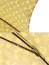 【2点】LOUIS VUITTON ルイヴィトン モノグラム Christian Dior ディオール アンブレラ 傘 日傘 ウッドベース 木製 茶 黒色 まとめ 1152-HA_画像3