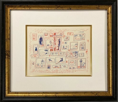 【特価】　≪　　パブロ・ピカソ　　≫　　リトグラフ【石版画】 　 LA COLLECTION DE TABLEAUTION 　 1964年　 　PABLO　PICASSO