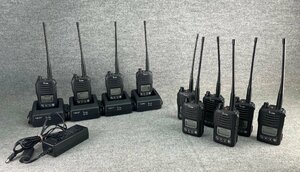 M◆アイコム(ICOM)/デジタル65ch簡易無線機/IC-DU65C/10台セット/免許局/大容量バッテリーパック付/充電器4台付/動作品