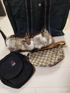 中古品、使用済み。エルメス バッグ GUCCI ｖｉｇｎｙ フールトゥ オーバーランド まとめ売り ポーチ ビンテージ お得 ファッション