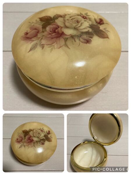 GENUINE ALABASTER 天然大理石の小物入れ イタリア製