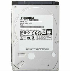東芝 TOSHIBA製 内蔵ハードディスク HDD 1TB 2.5インチ SATA MQ01ABD100 5400rpm 8MB 9.5mm厚 【新品バルク品】