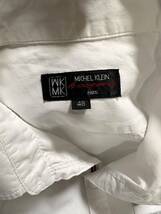 ミッシェルクラン オム　MICHEL KLEIN homme 48 シャツ　 M メンズ　白　_画像4