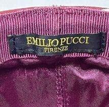 【美品】イタリア製 ヴィンテージ EMILIO PUCCI エミリオプッチ アイコン プッチ柄ハンチングベレー_画像10