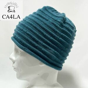 【新品】CA4LA カシラ日本製 立体模様編み ニットキャップ 男女兼用 フリーサイズ
