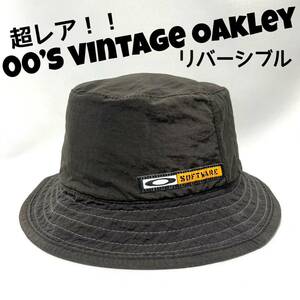 [ очень редкий ]1999-2000 год California покупка vintage OAKLEY SOFTWARE Vintage Oacley Logo ... двусторонний панама 