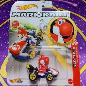 ホットウィール マリオカート レッドヨッシー（スタンダードカート）