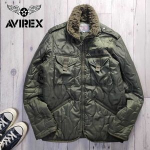 ☆AVIREX アヴィレックス☆中綿 キルティング ミリタリー ジャケット 上野商会 size（M) S1461