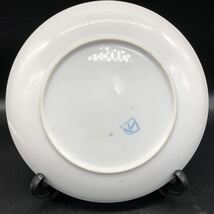 アンティーク　プレート1枚　大皿　陶磁器　和食器 花紋　絵皿　飾皿 直径約21cm L13-5_画像2