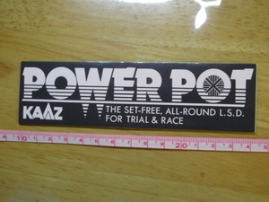 希少レア☆彡新品在庫品・POWER POT KAAZ ステッカー（14.5㎝）