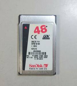 KN4442 [ утиль ] SanDisk PC карта 48MB PCMCIA PC CARD ATA