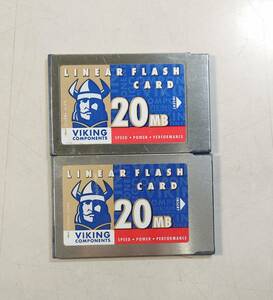 KN4433 【ジャンク品】 VIKING LINEAR FLASH CARD 20MB 2枚セット