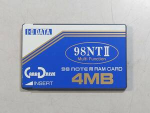 KN4403 [ junk ] I*O DATA 98NTⅡ PC-98 Note for RAM card 4MB