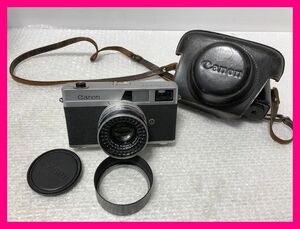 ▼【35mmレンズシャッター式距離計連動 cannon キャノネット canonet レトロ フィルムカメラ】キャノン レトロ ジャンク(NF240116)Zi-1501