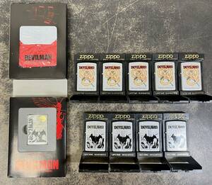 ☆X78)未使用 Zippo ジッポ デビルマン 10点 限定品 携帯灰皿付き アニメ ライター ★