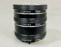 ☆ CONTAX コンタックス オート接写 リング 3点セット AUTO EXTENSION TUBE SET 13mm 20mm 27mm ★_画像2