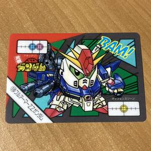 [極美品] 未剥がし 元祖SDガンダム SD戦国伝 カードダス フルアーマーZZガンダム プラスチックカード 1992 BANDAI バンダイ CR B34