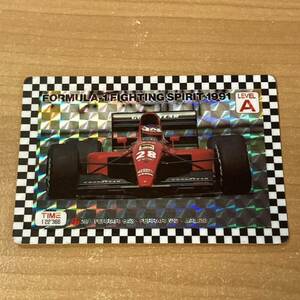[希少] F1 FORMULA 1 FIGHTING SPIRIT 1991 PPカード フェラーリ ジャンアレジ カードダス キラ エフワン アマダ CR A72