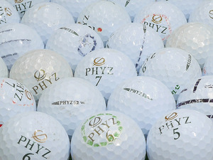 ★Bランク★BRIDGESTONE GOLF PHYZ 2019年モデル ホワイト・パールホワイト混合 20個