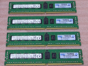 ☆SK hynix HMA41GR7AFR4N-TF 4枚セット - PC4-17000/DDR4-2133/PC4-2133P ECC Registered 288Pin DDR4 RDIMM 32GB(8GB x4) 動作品