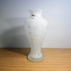 カラス花瓶 レトロ フリル花瓶 カメイガラス花瓶 KAMEI GLASS