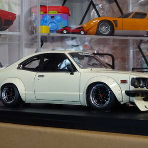 ☆120台限定☆IG1142☆1/18 Mazda Savanna (S124A) Semi Works White☆ワタナベ☆サバンナ RX-3☆セミワークス☆イグニッション☆ignitionの画像3