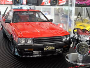 *WEB limitation 90 pcs *IG2347*1/18 Nissan Skyline 2000 RS-Turbo (R30) Red/Black With Engine*FJ20 engine attaching * ignition *ignition*