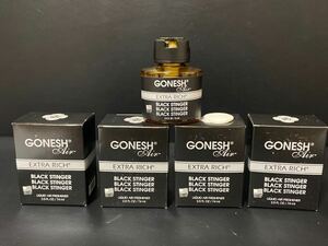 GONESH ガーネッシュリキッドエアーフレッシュナー　ブラックスティンガーの香り　4個 車/お部屋置き方芳香剤　エアーフレッシュナー