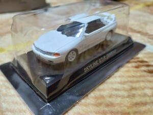 京商 1/64 日産スカイライン・GT-R ミニカーコレクション　SKYLINE GT-R（BNR32）白　サークルKサンクス　説明カード無し