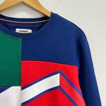 TOMMY JEANS トミージーンズ DM0DM03652-901 スウェット マルチカラー トレーナー TOMMY HILFIGER S 10099220_画像3