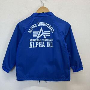 ALPHA INDUSTRIES アルファ M521-011 コーチジャケット ナイロン ロゴ キッズ 120 10071729